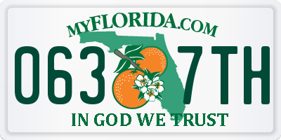 FL license plate 0637TH