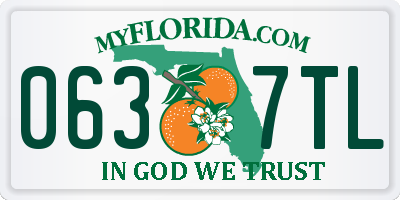 FL license plate 0637TL