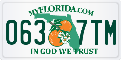FL license plate 0637TM