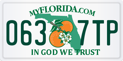 FL license plate 0637TP