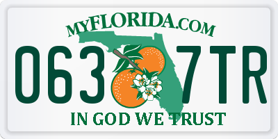 FL license plate 0637TR