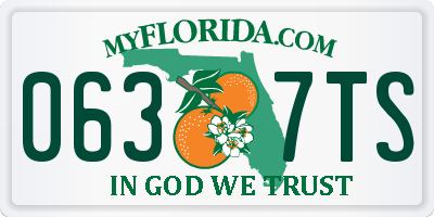 FL license plate 0637TS