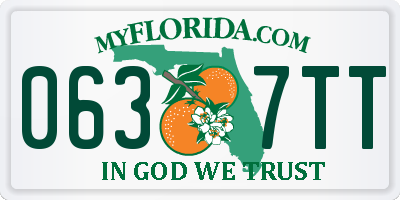 FL license plate 0637TT