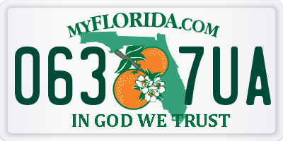FL license plate 0637UA