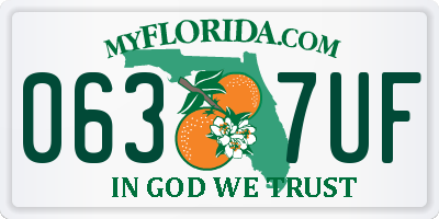 FL license plate 0637UF