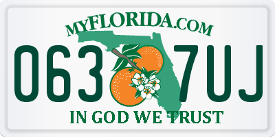 FL license plate 0637UJ