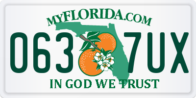 FL license plate 0637UX