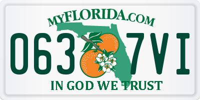 FL license plate 0637VI