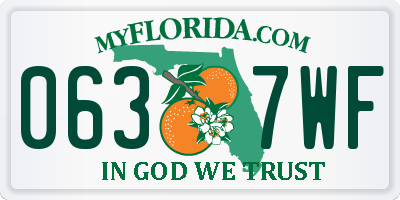 FL license plate 0637WF