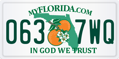 FL license plate 0637WQ