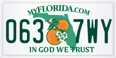 FL license plate 0637WY