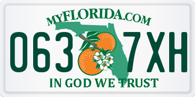 FL license plate 0637XH