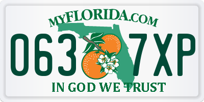 FL license plate 0637XP