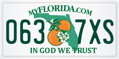 FL license plate 0637XS