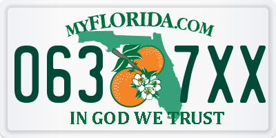 FL license plate 0637XX