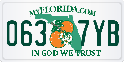 FL license plate 0637YB