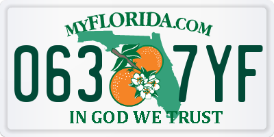 FL license plate 0637YF