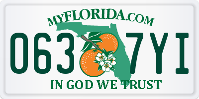 FL license plate 0637YI
