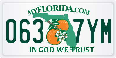 FL license plate 0637YM