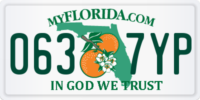 FL license plate 0637YP