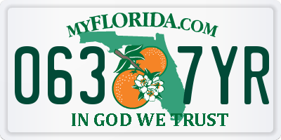 FL license plate 0637YR