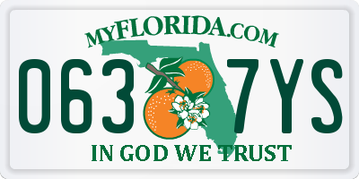 FL license plate 0637YS