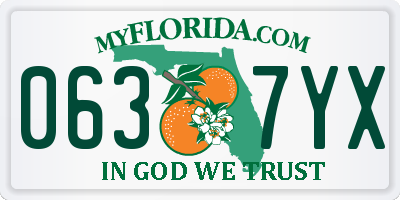 FL license plate 0637YX