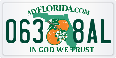 FL license plate 0638AL
