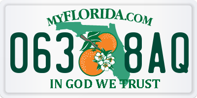 FL license plate 0638AQ