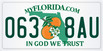 FL license plate 0638AU