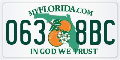 FL license plate 0638BC