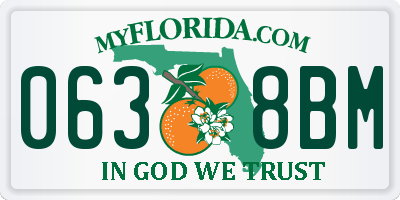 FL license plate 0638BM