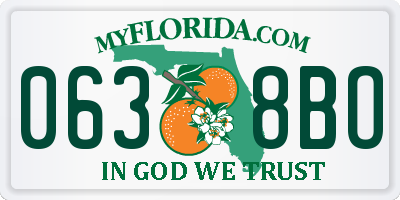 FL license plate 0638BO