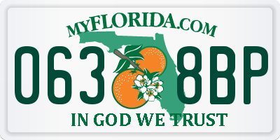 FL license plate 0638BP