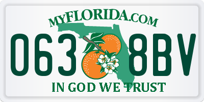 FL license plate 0638BV