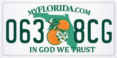 FL license plate 0638CG
