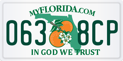 FL license plate 0638CP