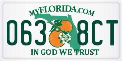 FL license plate 0638CT
