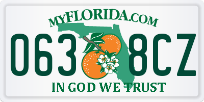FL license plate 0638CZ