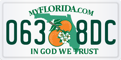 FL license plate 0638DC