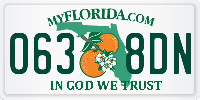 FL license plate 0638DN