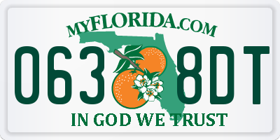FL license plate 0638DT