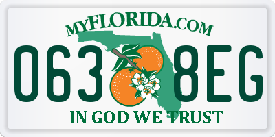 FL license plate 0638EG