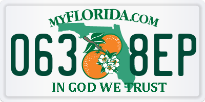 FL license plate 0638EP