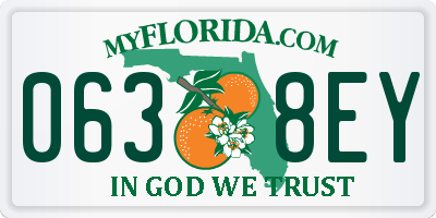 FL license plate 0638EY