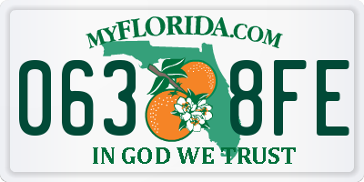 FL license plate 0638FE