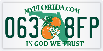 FL license plate 0638FP