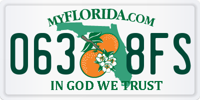 FL license plate 0638FS