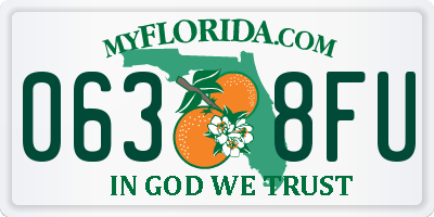 FL license plate 0638FU