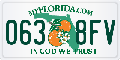 FL license plate 0638FV